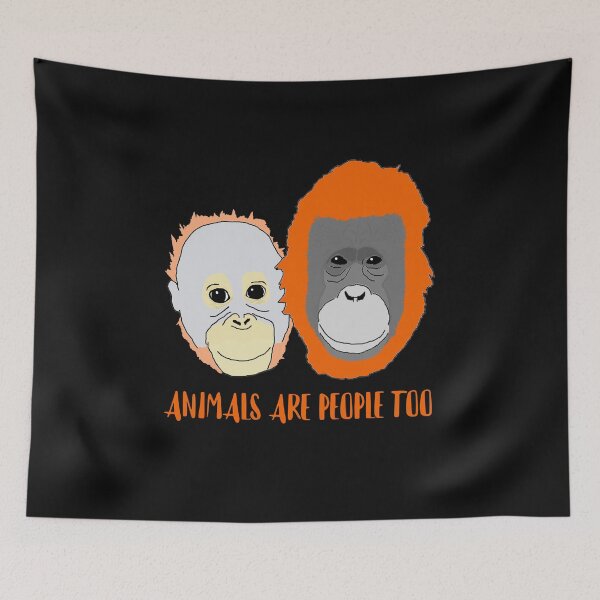 Item preview, Animals Are People Orangutans designed and sold by RevolutionInPaint.