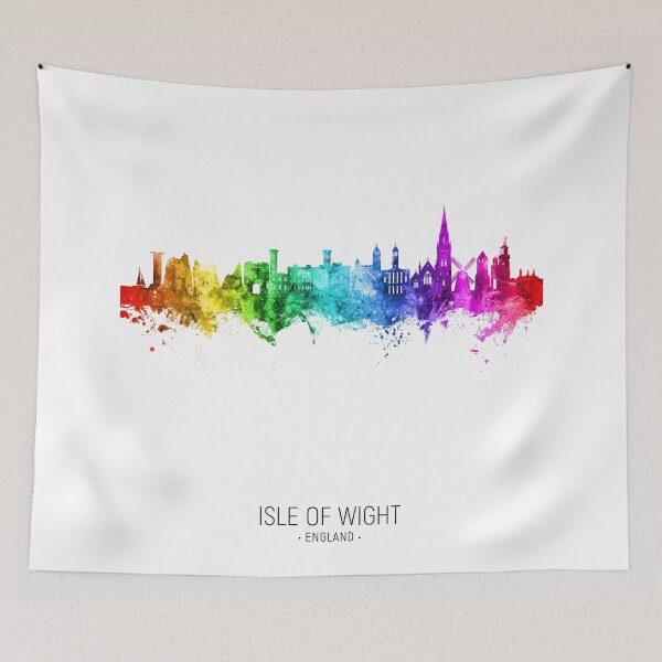 Item preview, Isle of Wight England Skyline designed and sold by ArtPrints.