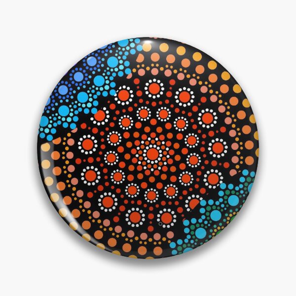 Item preview, Aboriginal Art Aborigine Australian Indigenous aboriginal Flag autochthon Bigambul Points Circle Day Gift For Mother dotart Sister Painting Mom Colors designed and sold by MeryemSpace.