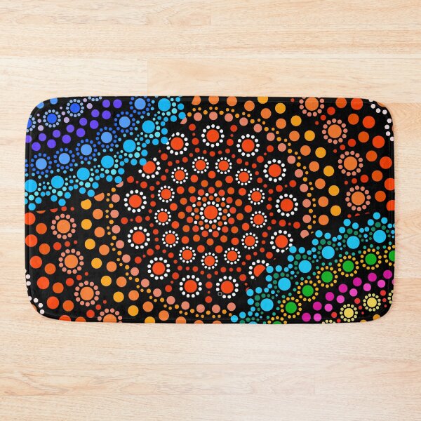 Item preview, Aboriginal Art Aborigine Australian Indigenous aboriginal Flag autochthon Bigambul Points Circle Day Gift For Mother dotart Sister Painting Mom Colors designed and sold by MeryemSpace.