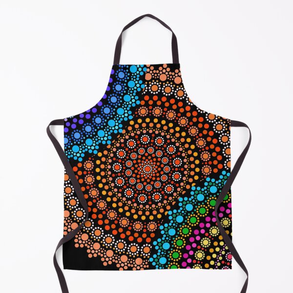 Item preview, Aboriginal Art Aborigine Australian Indigenous aboriginal Flag autochthon Bigambul Points Circle Colors Day Gift For Mother dotart Sister Painting Mom Mosaic designed and sold by MeryemSpace.