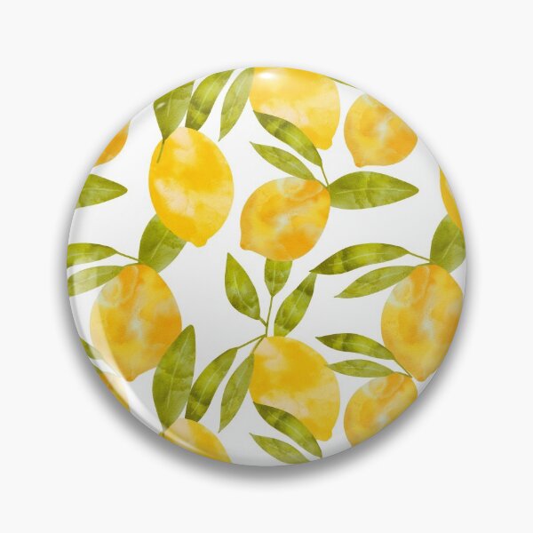 Item preview, Watercolor Lemon Fruit Polka dots designed and sold by MutchiDesign.