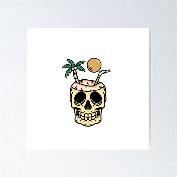 Item preview, Natural Drink Skull  designed and sold by rukurustudio.