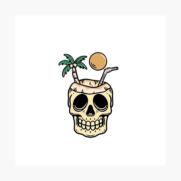 Item preview, Natural Drink Skull  designed and sold by rukurustudio.