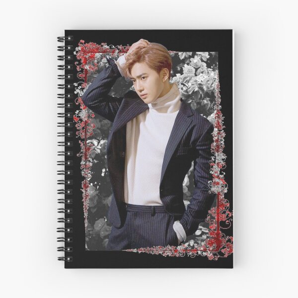 Item preview, Kim Junmyeon EXO Suho Korean Kpop Floral Design designed and sold by Piosenka Art.