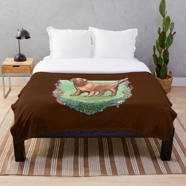 Item preview, Retriever Dog watercolor art nouveaux style designed and sold by Airmatti.