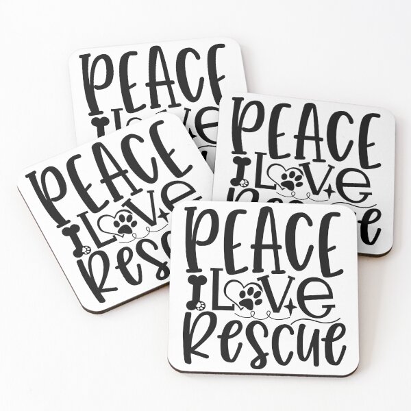 Item preview, Peace Love Rescue designed and sold by Studio  Six.