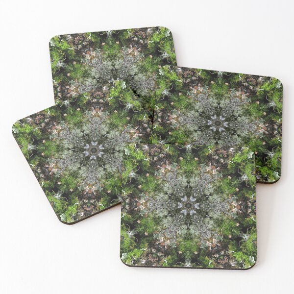 Item preview, Moss and lichen on rock - a magical kaleidoscope designed and sold by Connys Colorful World.
