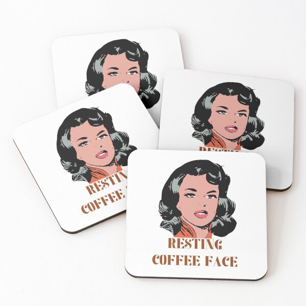 Item preview, Resting coffee face designed and sold by priyankajustine.