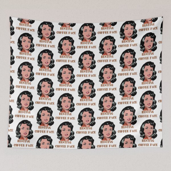 Item preview, Resting coffee face designed and sold by priyankajustine.
