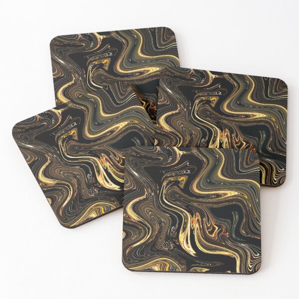 Item preview, Glossy Gold Fluid in the Dark designed and sold by Flydea.