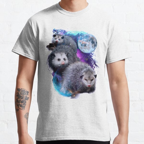 3 Moon Opossum Funny Marsupial Rodent Opossum Art Classic T-Shirt