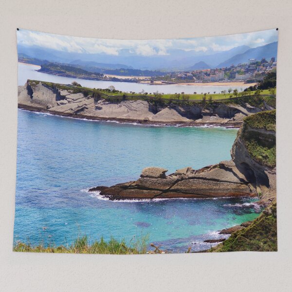 Item preview, Sea, rocks, beach and mountains in Santander designed and sold by Silvina  Cupayolo.