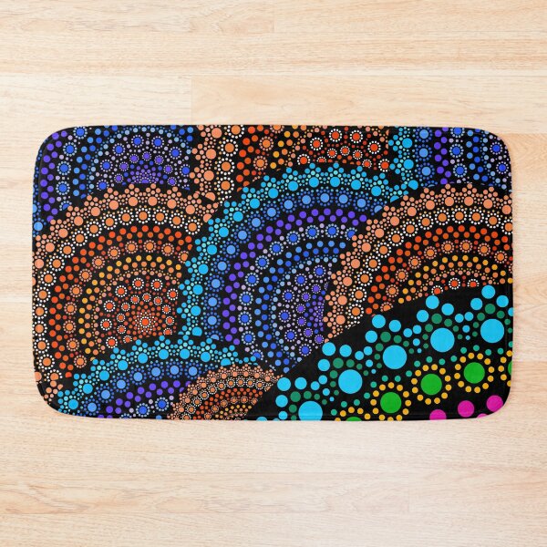 Item preview, Aboriginal Art Aborigine Australian Indigenous aboriginal Flag autochthon Bigambul Points Circle Colors Day Gift For Mother dotart Sister Painting Mom Mosaic designed and sold by MeryemSpace.
