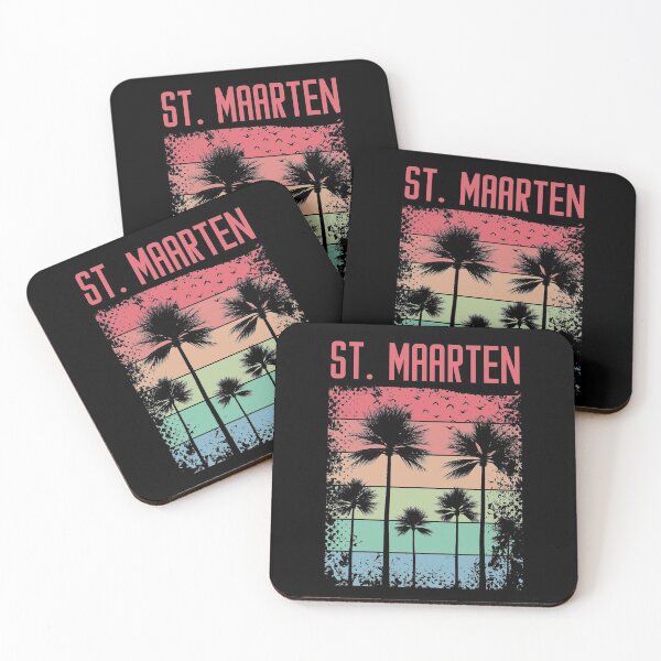 Item preview, St. Maarten retro rainbow  | Sint Maarten | Saint Martin | Vacation, holiday trip, Travel designed and sold by Violet Treasures.