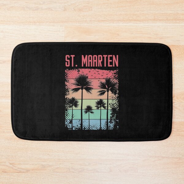 Item preview, St. Maarten retro rainbow  | Sint Maarten | Saint Martin | Vacation, holiday trip, Travel designed and sold by Violet Treasures.