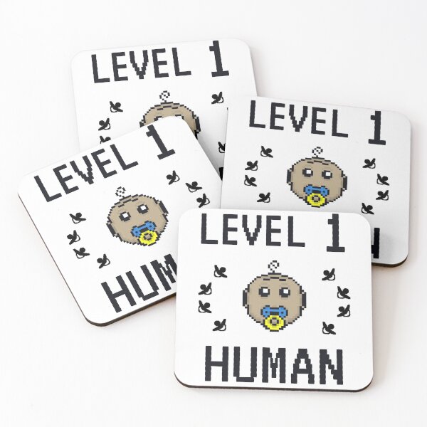 Item preview, Level 1 Human - Cute baby emoticon - Pixelated babies designed and sold by For the love of Pixels.