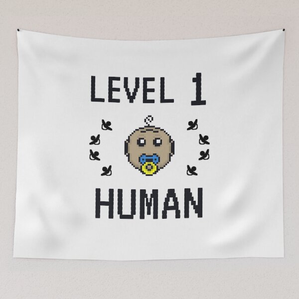 Item preview, Level 1 Human - Cute baby emoticon - Pixelated babies designed and sold by For the love of Pixels.