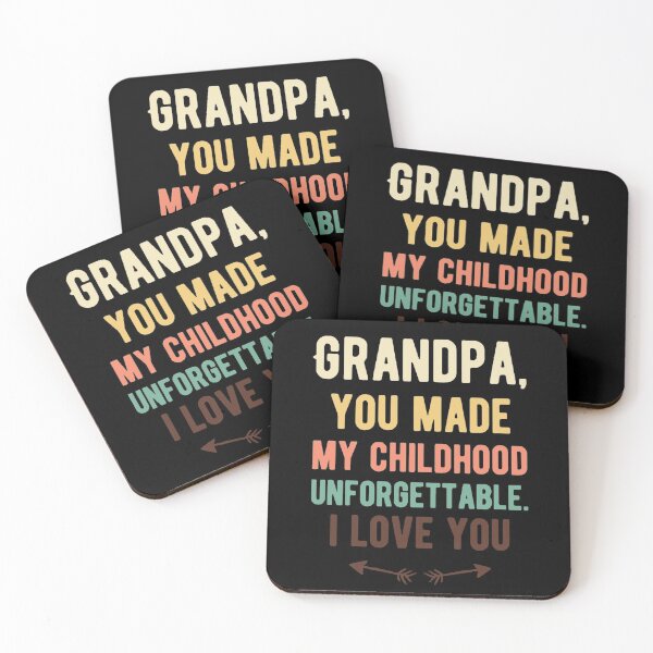 Aperçu de l'œuvre Grand-père, tu as rendu mon enfance inoubliable. Je vous aime créée et vendue par Fiona Shorts.