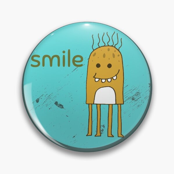 Item preview, Monster - Positive motivation monster reminding you to smile. designed and sold by utopianpioneer.
