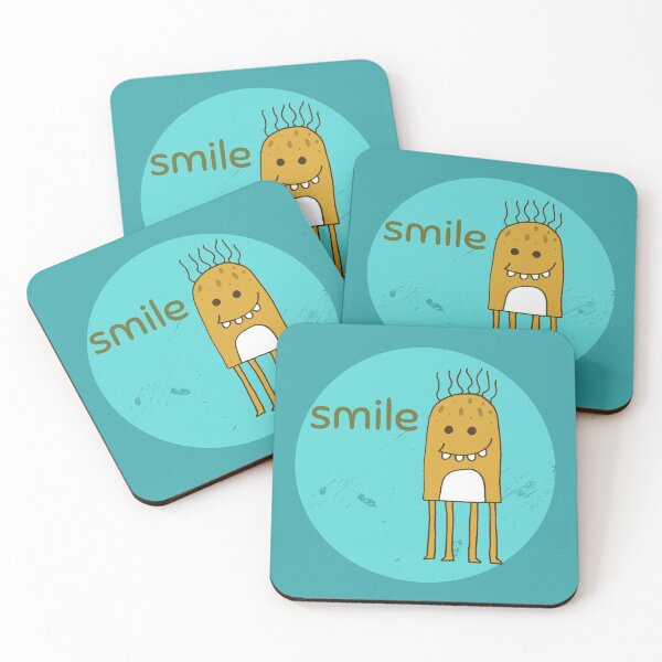 Item preview, Monster - Positive motivation monster reminding you to smile. designed and sold by utopianpioneer.