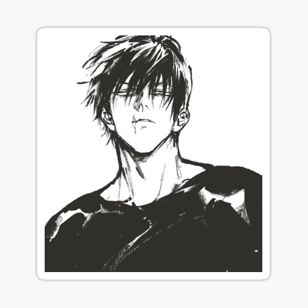 Toji Fushiguro Manga Sticker For Sale By Jordzart Redbubble