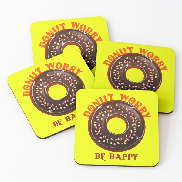 Item preview, DONUT WORRY BE HAPPY designed and sold by RetroPlaceee.