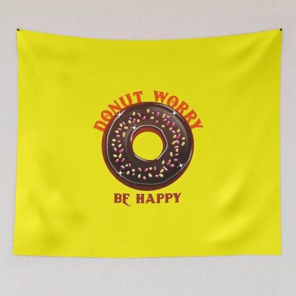 Item preview, DONUT WORRY BE HAPPY designed and sold by RetroPlaceee.