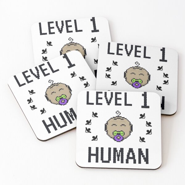 Item preview, Level 1 Human - Cute baby emoticon - Pixelated babies designed and sold by For the love of Pixels.