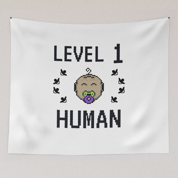 Item preview, Level 1 Human - Cute baby emoticon - Pixelated babies designed and sold by For the love of Pixels.