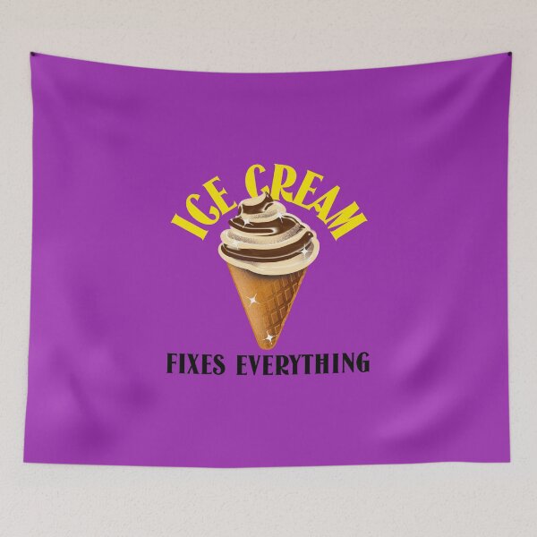 Item preview, ICE CREAM FIXES EVERYTHING  designed and sold by RetroPlaceee.