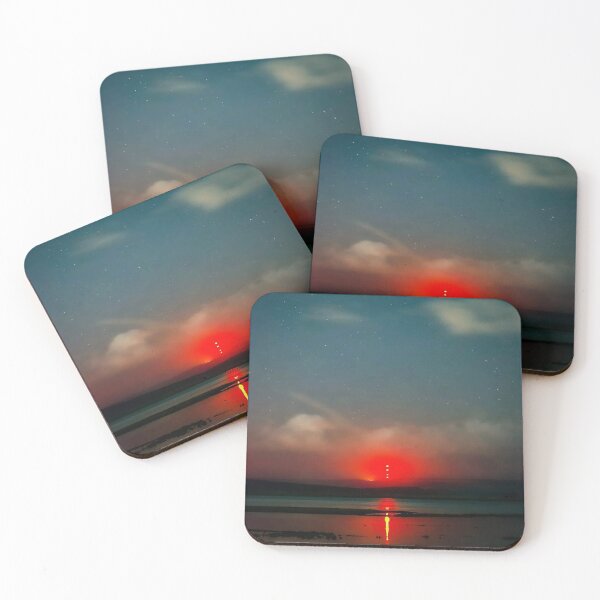 Item preview, Red light shining at night designed and sold by Neilchurcherart.