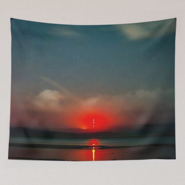 Item preview, Red light shining at night designed and sold by Neilchurcherart.