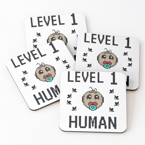 Item preview, Level 1 Human - Cute baby emoticon - Pixelated babies designed and sold by For the love of Pixels.