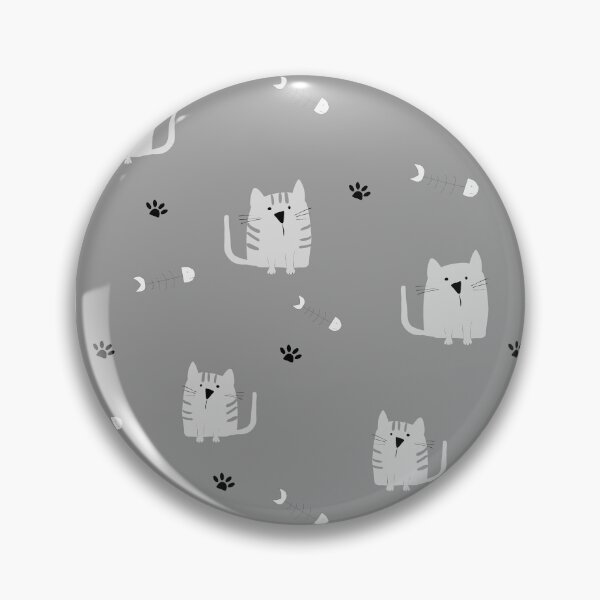 Item preview, Light Grey kittens on a dark grey background designed and sold by ShirleyLab.