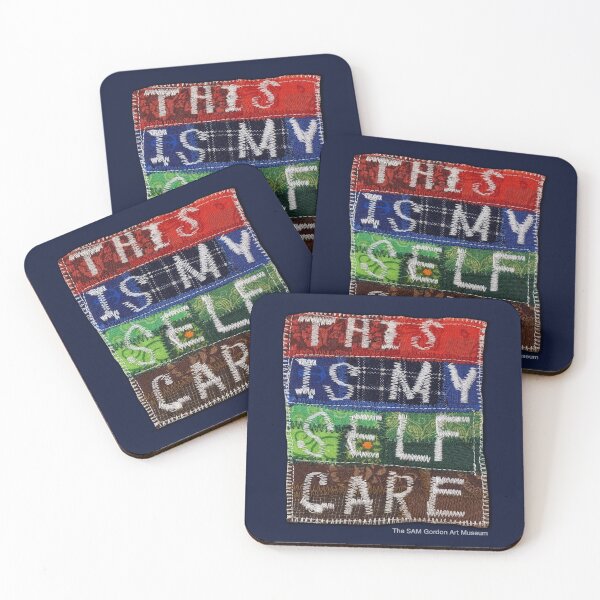 Item preview, This Is My Self Care (Micro Quilt Series 4”x6” quilted fabric & clothing) designed and sold by SAMGordonART.