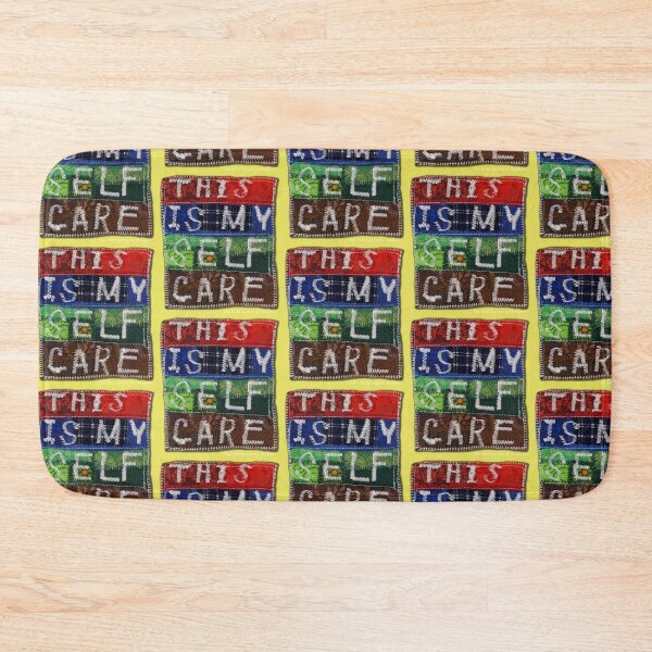 Item preview, This Is My Self Care (Micro Quilt Series 4”x6” quilted fabric & clothing) designed and sold by SAMGordonART.