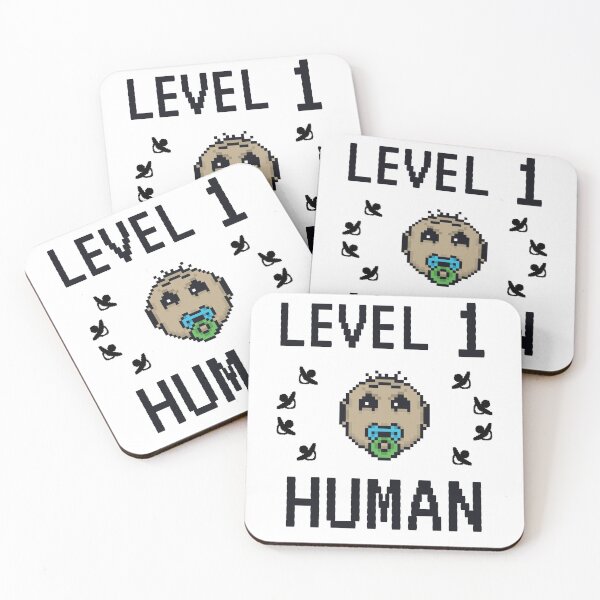 Item preview, Level 1 Human - Cute baby emoticon - Pixelated babies designed and sold by For the love of Pixels.