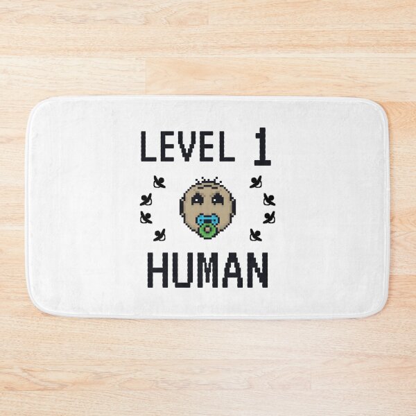 Item preview, Level 1 Human - Cute baby emoticon - Pixelated babies designed and sold by For the love of Pixels.