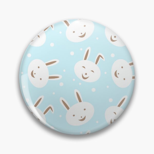 Item preview, Rabbit pattern on blue background  designed and sold by Patcha555.
