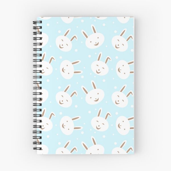 Item preview, Rabbit pattern on blue background  designed and sold by Patcha555.