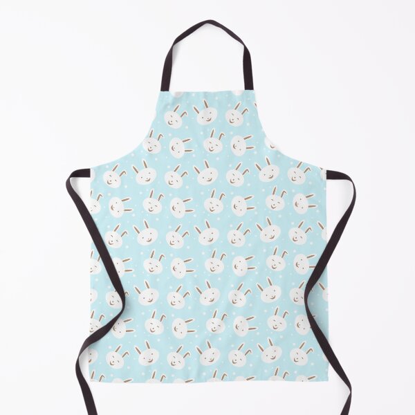 Item preview, Rabbit pattern on blue background designed and sold by Patcha555.