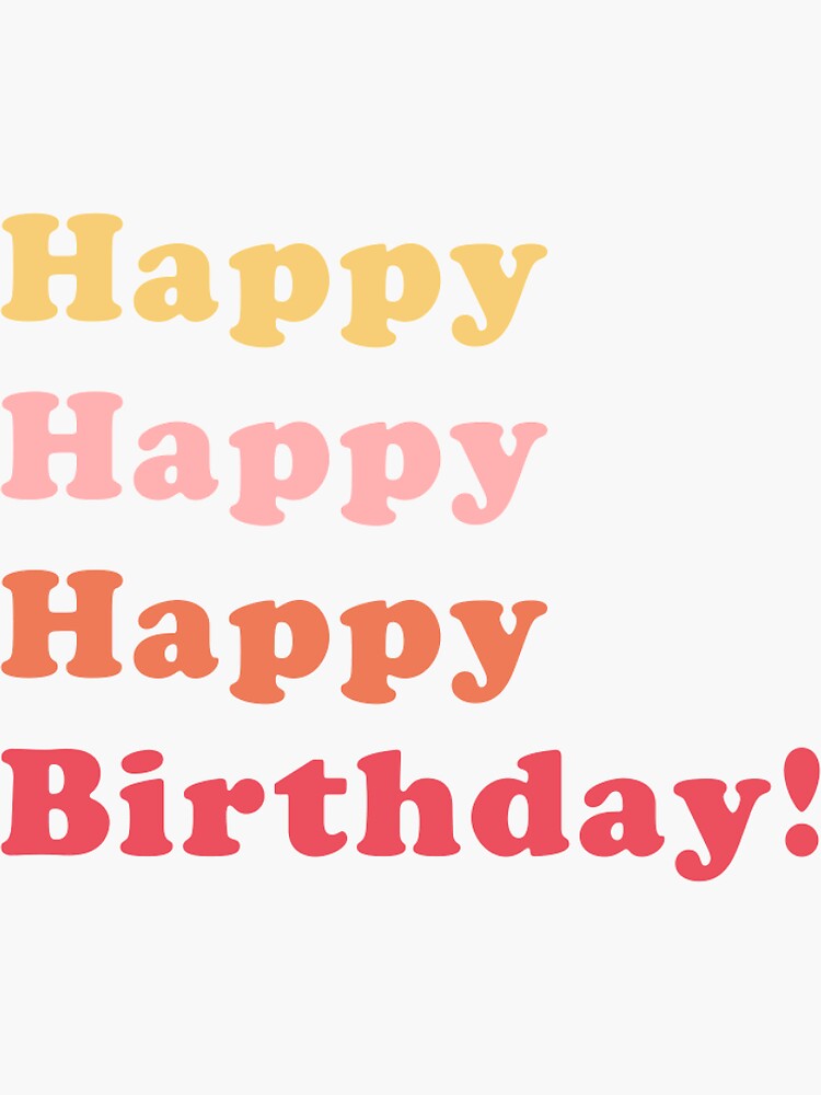 Birthday Wishes Stickers Redbubble