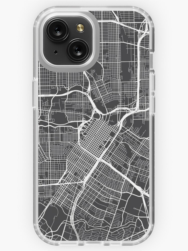 HOUSTON Map Texas, Aqua, More Colors, Review My Collections iPhone Case  by Urban Maps
