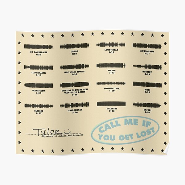 Call Me If You Get Lost Waveform Art Poster For Sale By Akeefe Redbubble