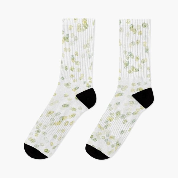 Item preview, Dotted Yellow Circles Abstract Scatter Pattern designed and sold by MixinMadness.