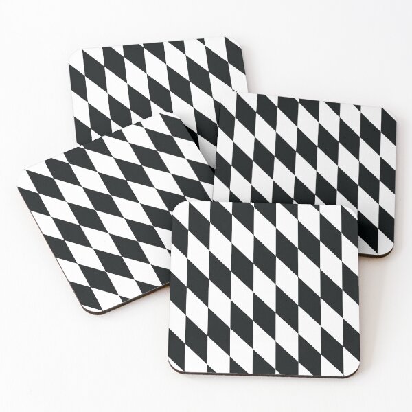Item preview, Checkered Rhomboids "Transparent-Black" designed and sold by MHich.