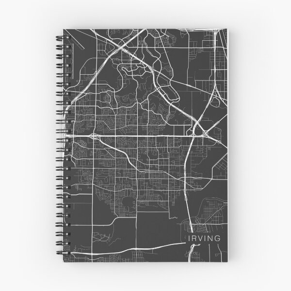 Item preview, Irving Map, USA - Gray designed and sold by MainStreetMaps.