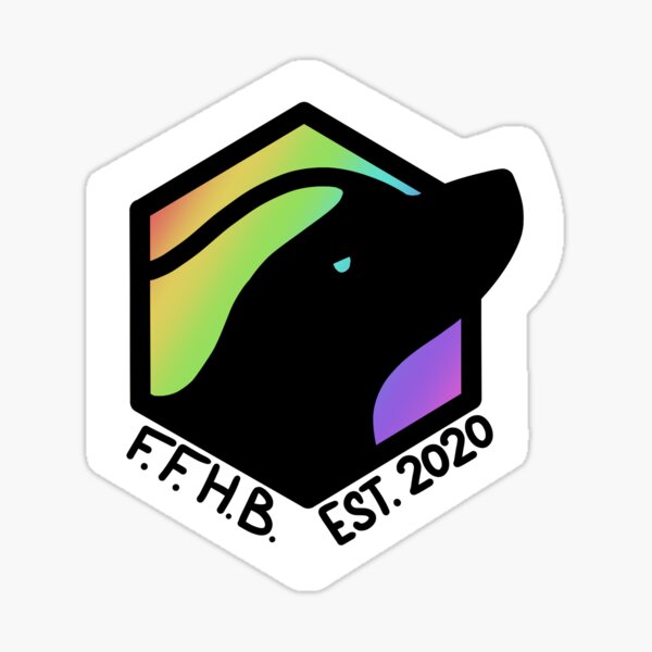 Flaming Fn Honey Badgers Sticker