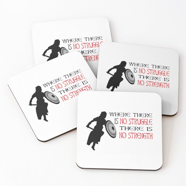 Item preview, Where There Is No Struggle There Is No Strength Viking Warrior Motivation designed and sold by Midgardr.